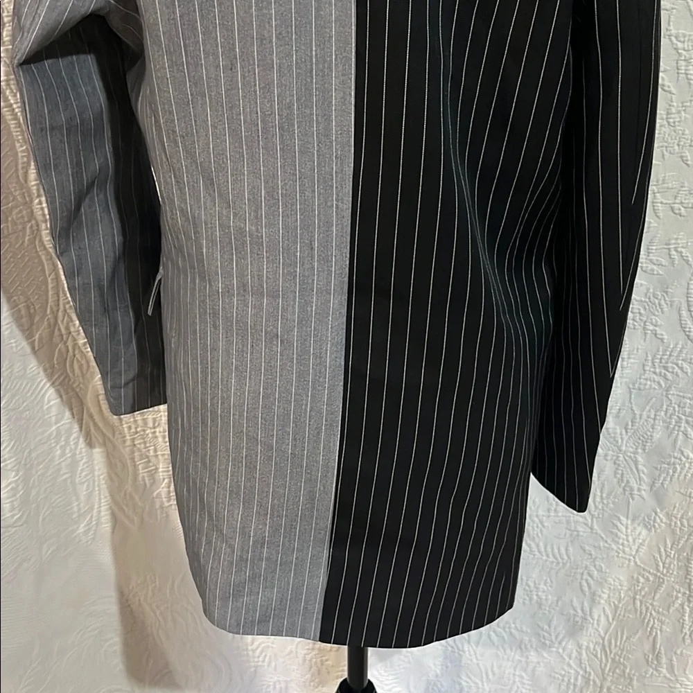 Black and Gray Pinstripe Blazer,‎ size medium